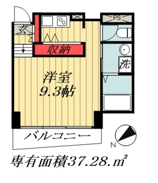 【船橋市本中山のマンションの間取り】