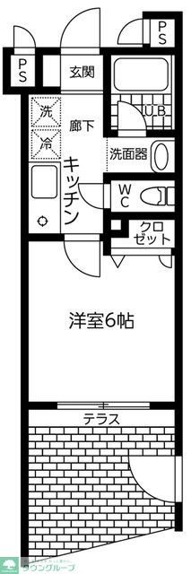 川崎市幸区古川町のマンションの間取り