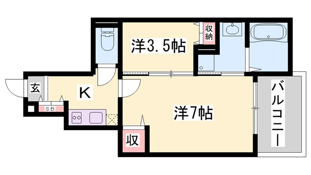 ソリッソ三条の間取り