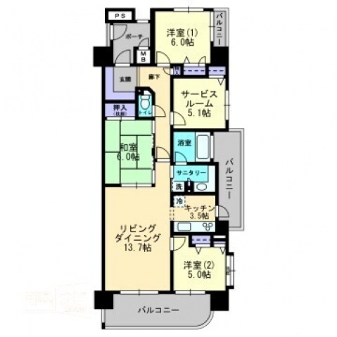 アルファステイツ中井町の間取り