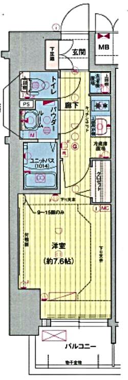 プレサンス新栄リベラの間取り