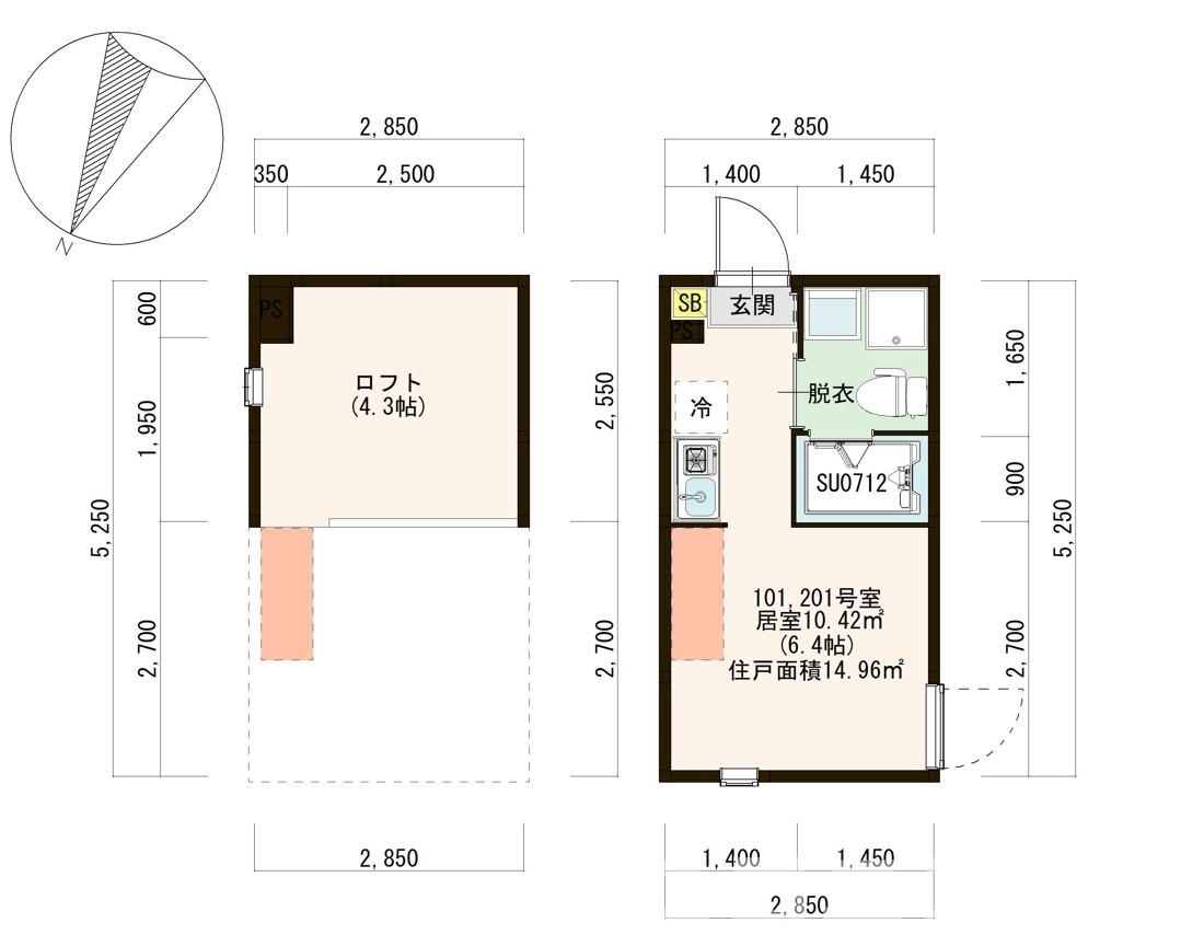 Helianthus堀切の間取り