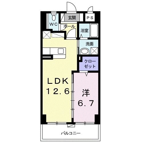 サンシャイン　エアリーの間取り