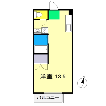 ハイツ長井の間取り