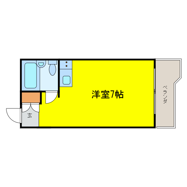 大阪市北区南森町のマンションの間取り