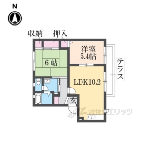 アガーペ御陵前ＡＢＣＤの間取り