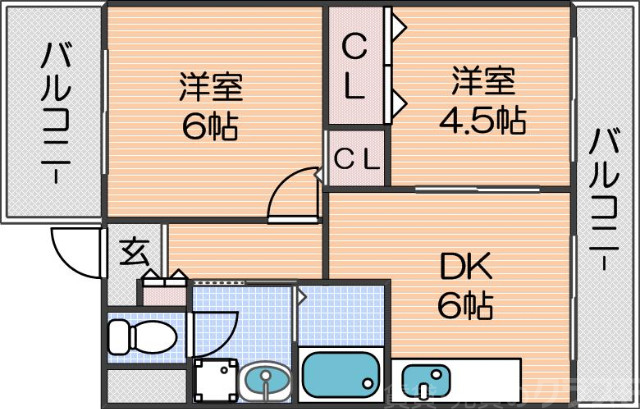 【プルメリア旭の間取り】