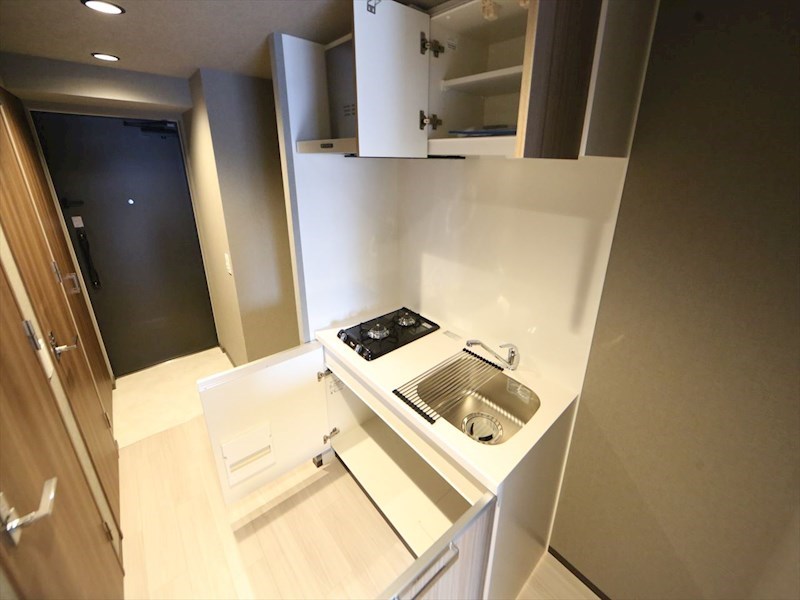 キッチン　システムキッチン（ガス2口コンロ付）