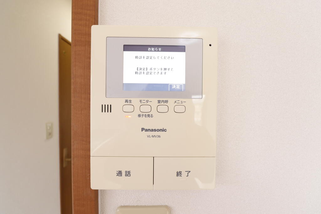 セキュリティ　モニター付きインターホンです♪