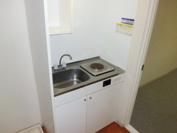 キッチン　シンプルでコンパクトなキッチン♪