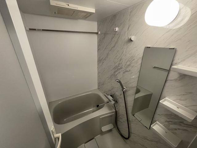 バス・シャワールーム　鏡付いてます。