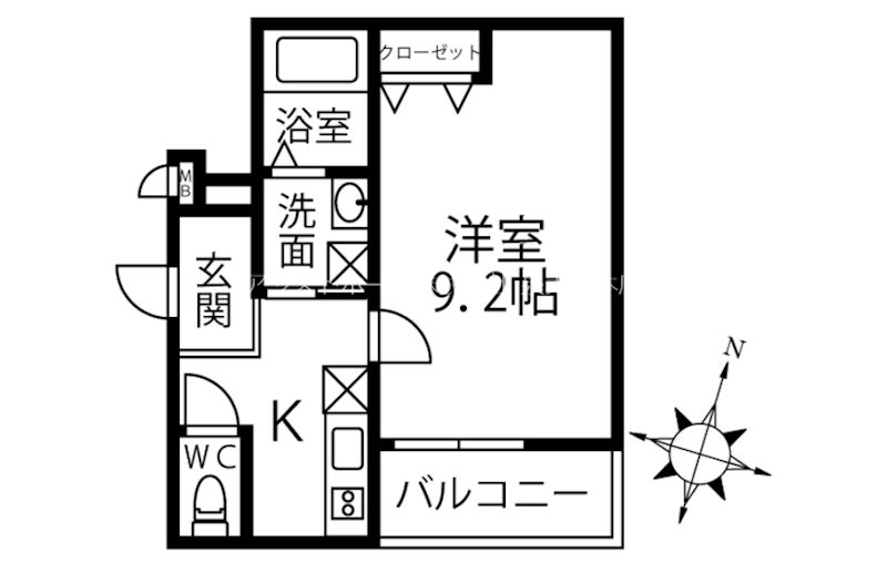 フジパレス聖ヶ丘の間取り写真