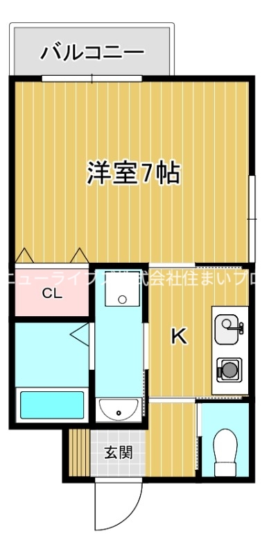 ウエスト高柳マンションの間取り写真