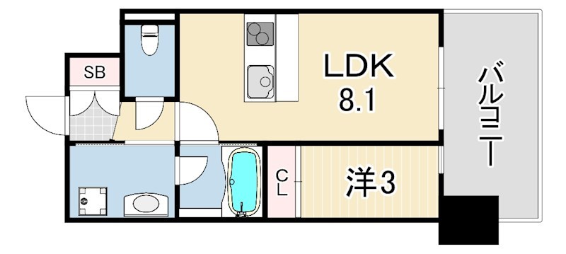 LIVECASA神戸元町の間取り写真