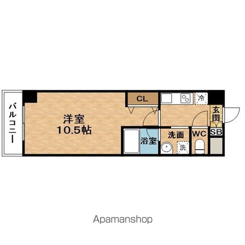 地下鉄谷町線 南森町駅 徒歩9分 9階建 築24年の間取り写真