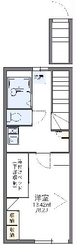 レオパレスＷｅｓｔ　IIIの間取り