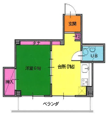 南波ハイツの間取り