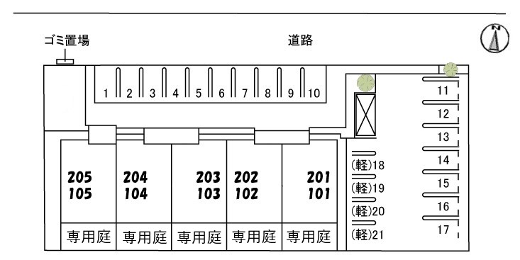 駐車場　配置図