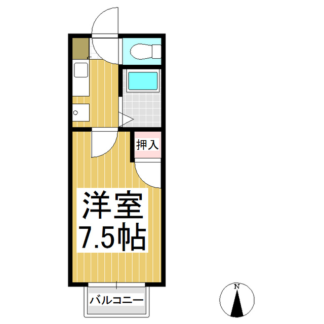 パークハイム東和田の間取り