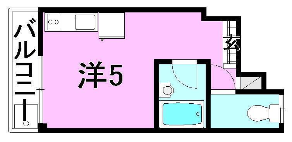 松山市湊町のマンションの間取り