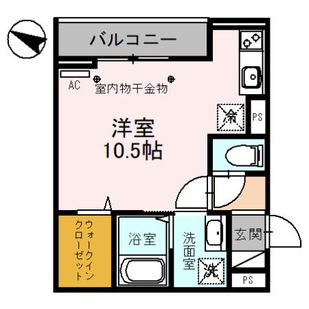 川口市東川口のアパートの間取り