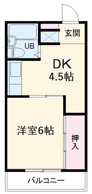 高浜市春日町のアパートの間取り