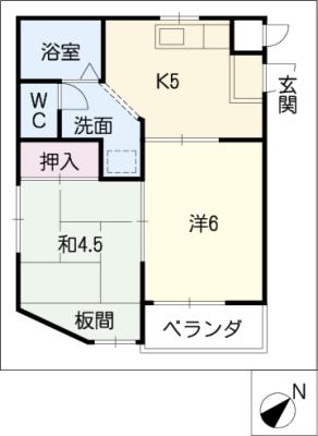 【エポック鳴海の間取り】