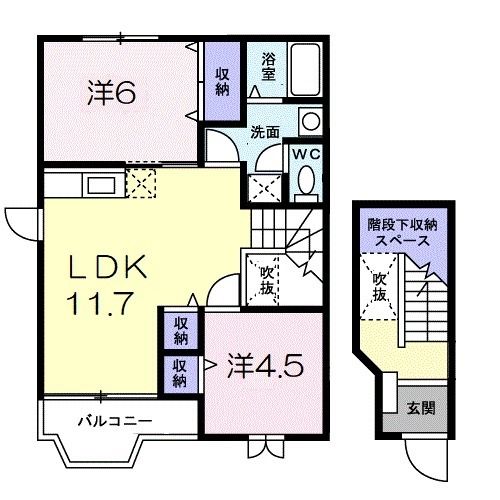 【アメニティレジデンス木下Ａの間取り】