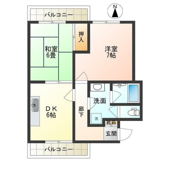 第二正吉マンションの間取り