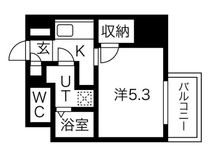 フォーリアライズ昭和南通１の間取り