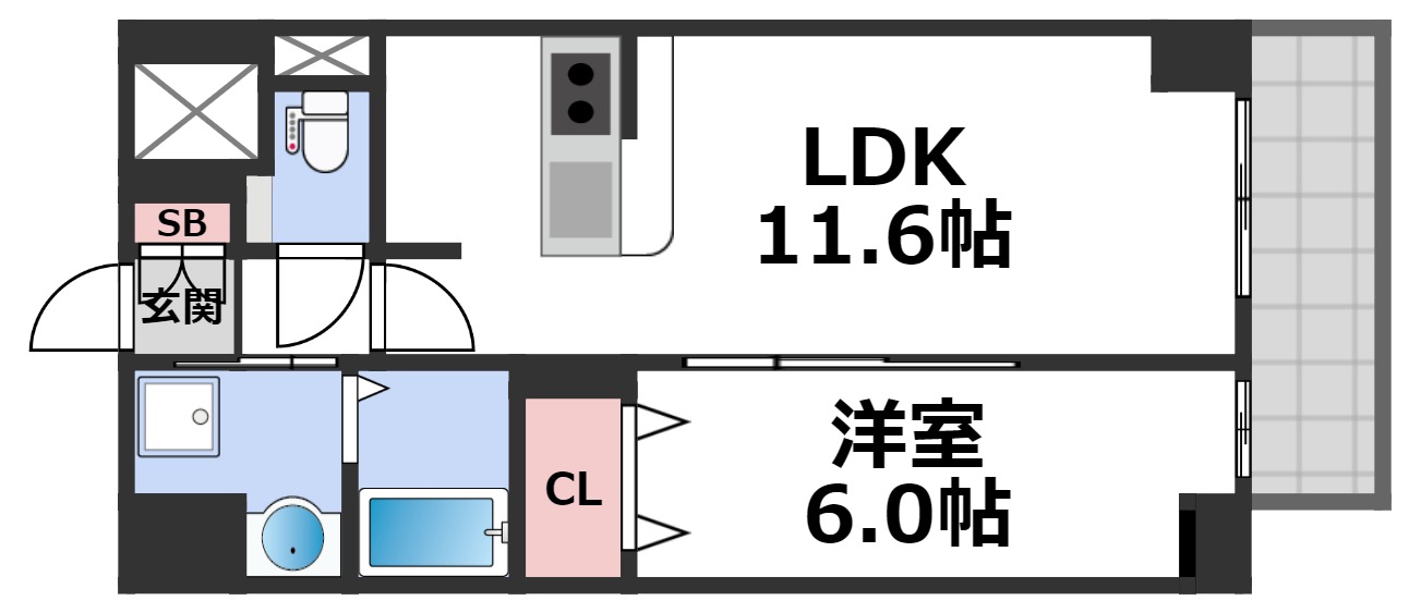 Avenir　新深江の間取り