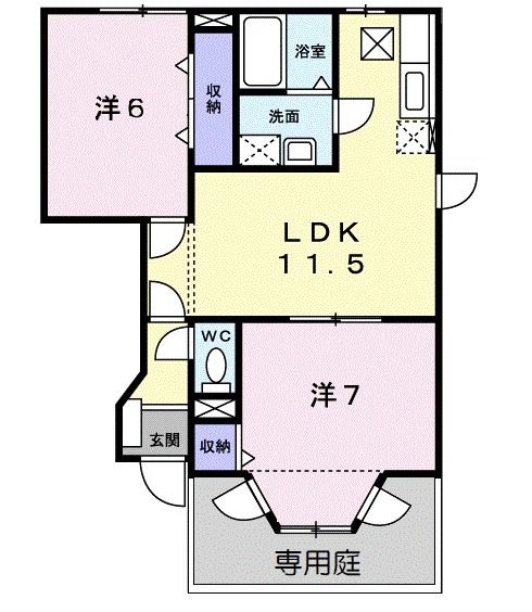 ブルグ中林の間取り