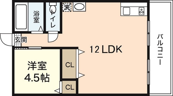 広島市安佐南区八木のマンションの間取り