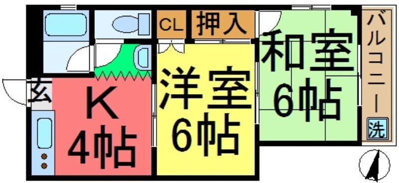 ベルハイツ寿々木の間取り