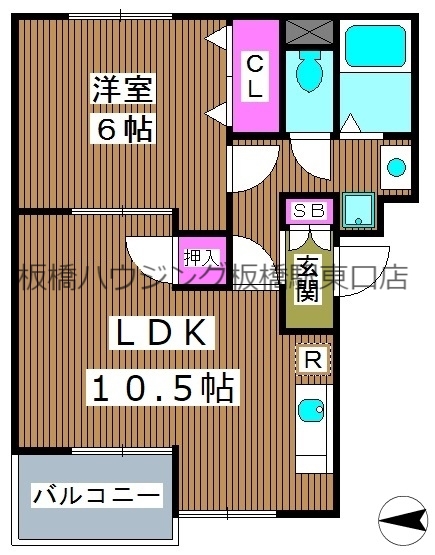 トリヴァンベール蓮根の間取り