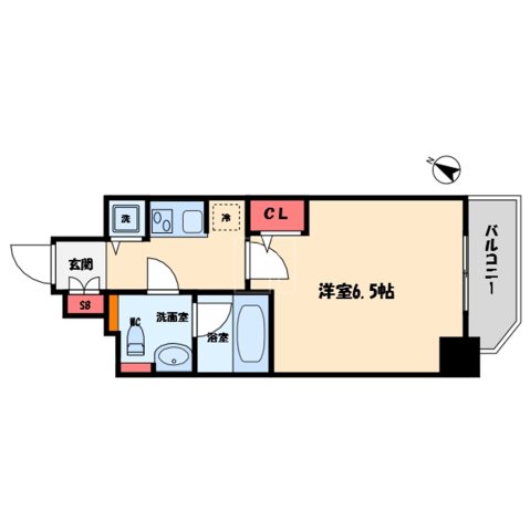 リーガル京町堀IIの間取り