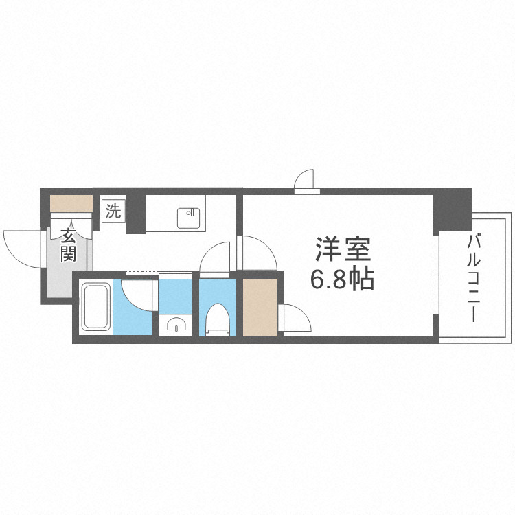 リビオメゾン西天満の間取り