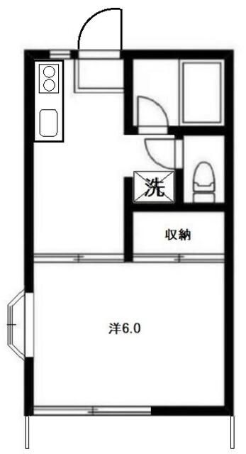 本庄市東台のアパートの間取り