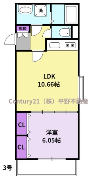 ヴァルール津福の間取り