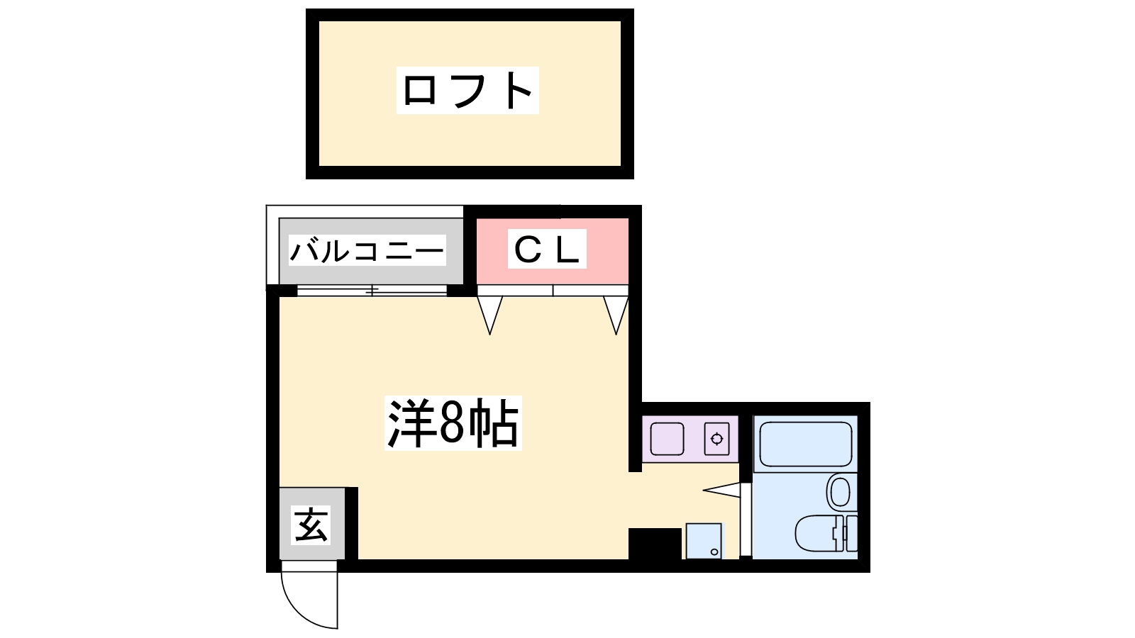 カーサ山手の間取り