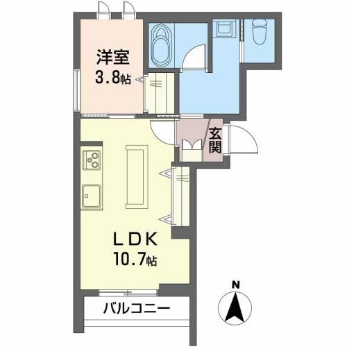 シャーメゾン　こまちの間取り