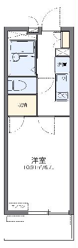 レオパレス別府IIの間取り