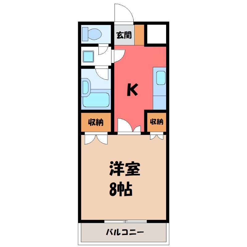 太田市鳥山上町のマンションの間取り