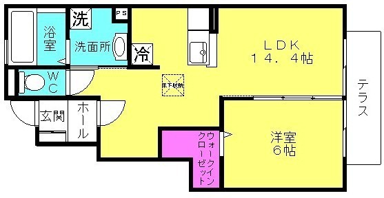 セジュール東雲の間取り