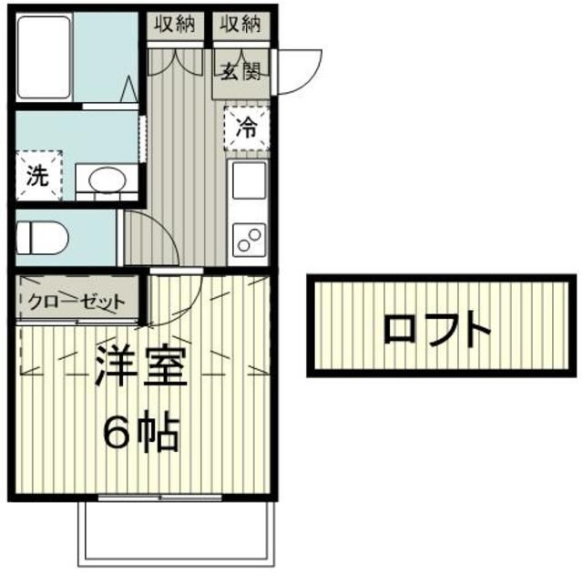 海老名市国分南のアパートの間取り