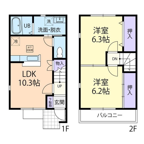 グラシア　Bの間取り