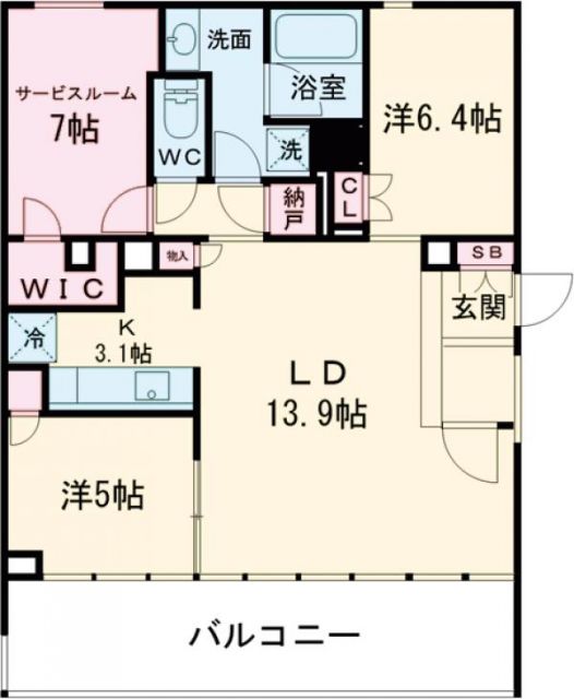 ガーデニエール砧ＷＥＳＴの間取り