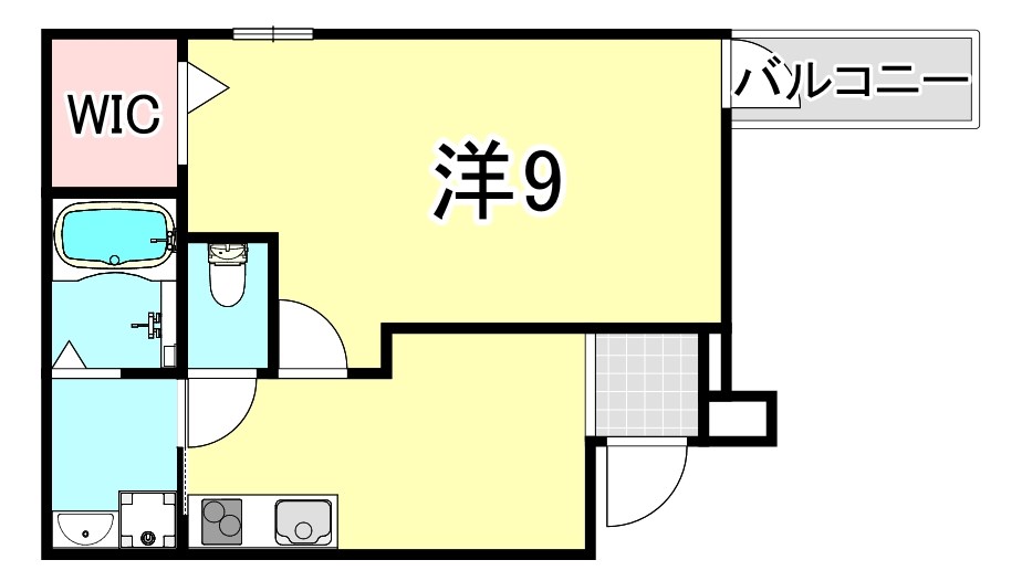 宝塚市大成町のアパートの間取り