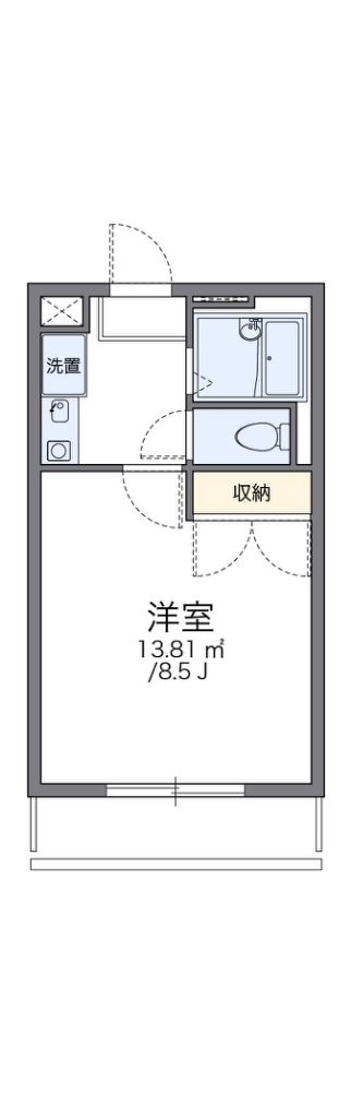 名古屋市緑区池上台のアパートの間取り