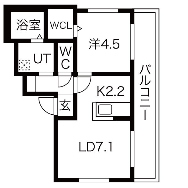 アンタレスＬ１７５の間取り